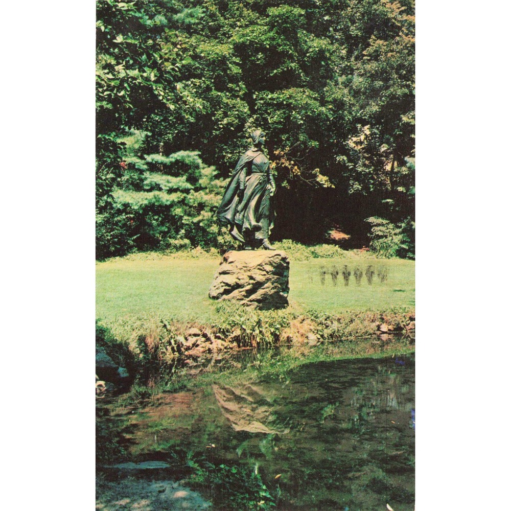 Vintage 1966 The Pilgrim Maiden Plymouth Massachusetts Postcard Henry H Kitson - Picture 1 of 2